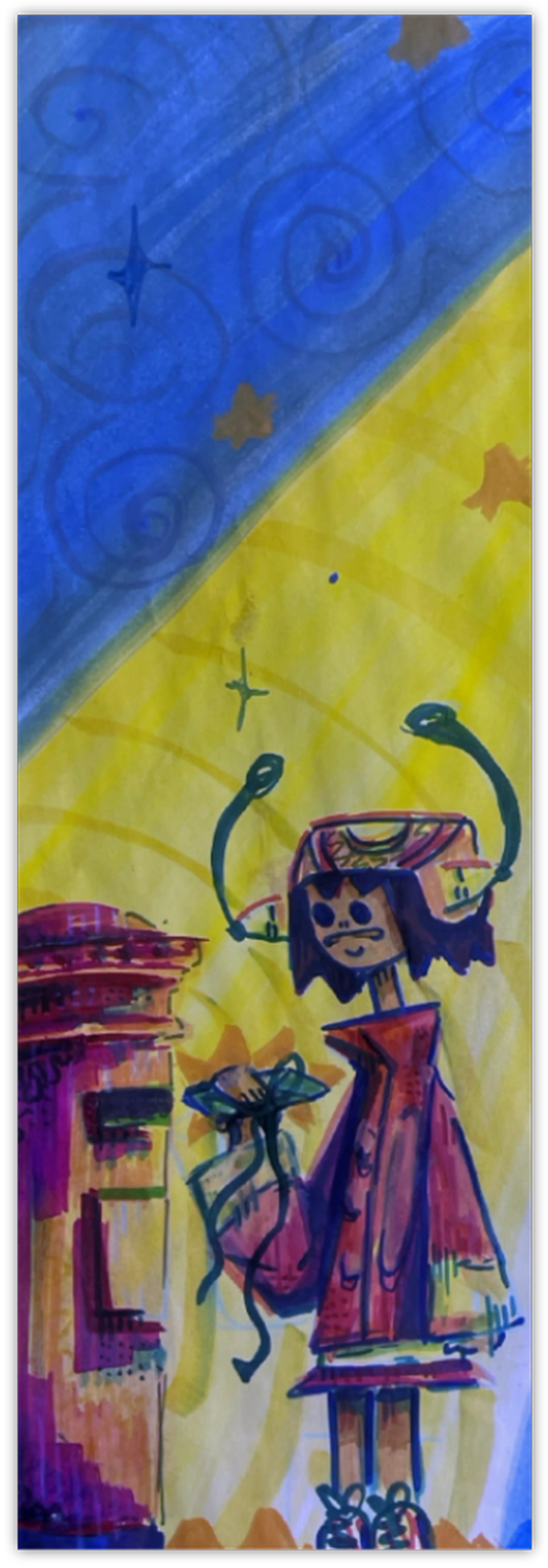 Student-designed bookmark, KGS Third Year x DEBRA 2026